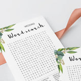 Classy Greenery Bridal Shower Games Package Printable