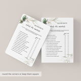 Greenery Bachelorette Games Package Printable