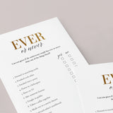 Gold Anniversary Party Games & Activities Printable