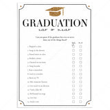 Has The Grad Ever Graduation Party Game Printable by LittleSizzle