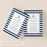 Nautical Baby Shower Invitation Templates