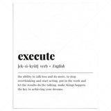 Execute Definition Print Instant Download by LittleSizzle