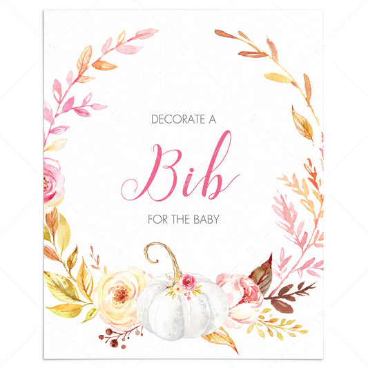fall baby shower decorations table signs by LittleSizzle
