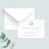Fall Baby Shower Book Request Card Template by LittleSizzle