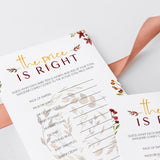 Fall themed baby shower games download by LittleSizzle