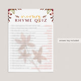 Watercolor fall leaves baby shower games by LittleSizzle