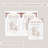 Fall Bridal Shower Games Pack Printable