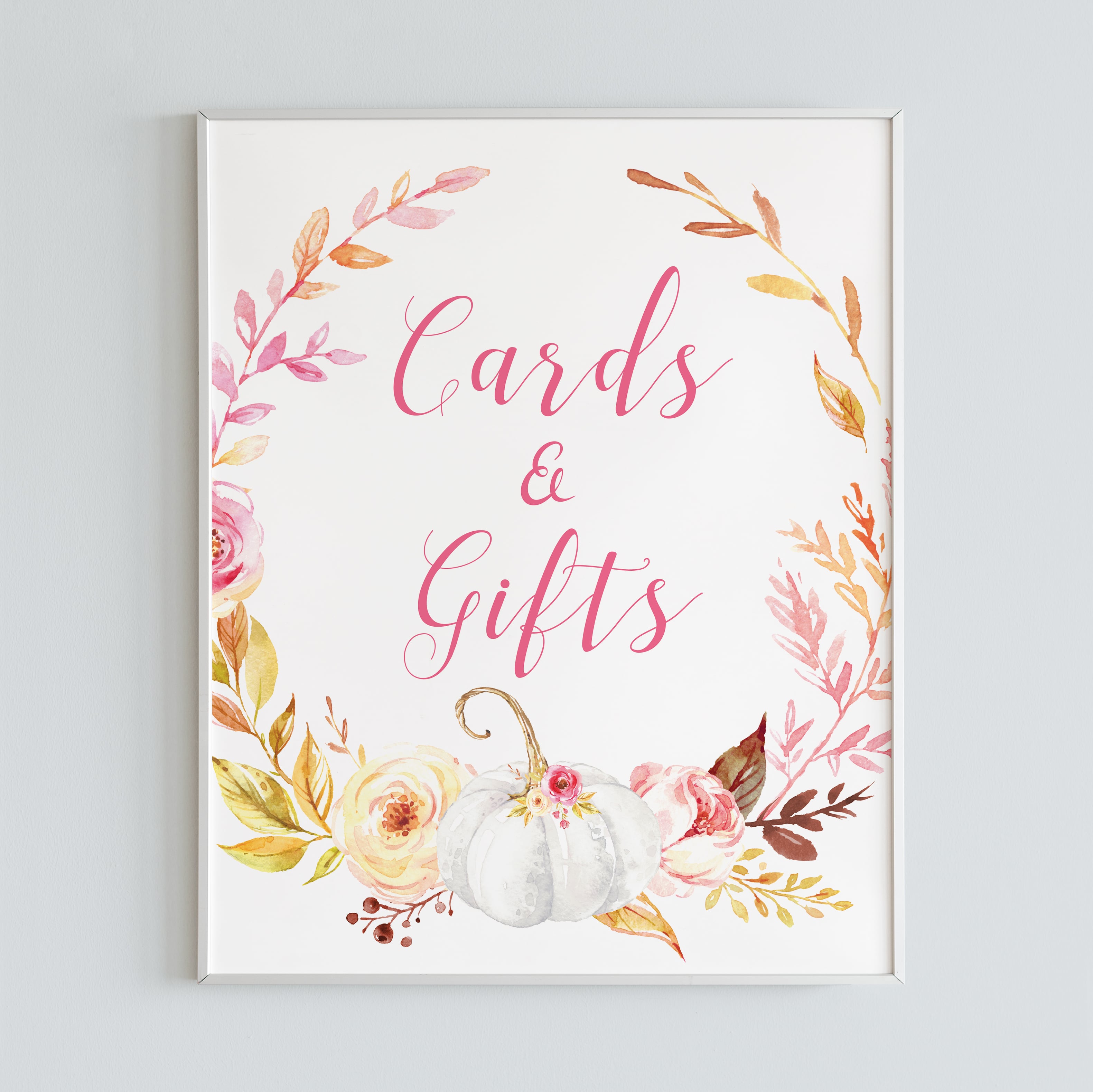 Fall themed party decorations cards and gifts sign by LittleSizzle