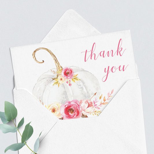 Fall thank you note cards instant download by LittleSizzle