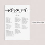 Calligraphy Retirement Games Bundle Printable