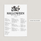 Halloween Family Feud with Answers Printable