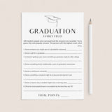 Modern Minimal Graduation Party Games Bundle