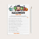 Halloween Family Feud Game with Answer Key Printable by LittleSizzle