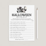 Halloween Family Feud with Answers Printable by LittleSizzle