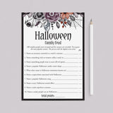 Floral Halloween Ladies Night Games Bundle Printable