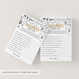 Witchy Halloween Party Games Printable