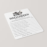 Halloween Family Feud with Answers Printable
