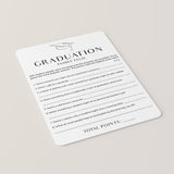 Graduation Family Feud with Answer Key Printable