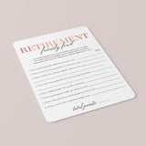 Blush Retirement Family Feud Game with Answer Key Printable