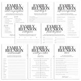 8 Family Reunion Party Games Printable by LittleSizzle