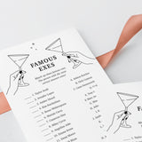 Match The Celebrity Exes Game with Answers Printable