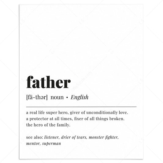 Father Definition Printable by LittleSizzle