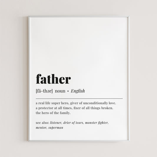 Father Definition Printable by LittleSizzle