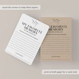 My Favorite Memory Of The Graduate Card Printable