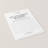 My Favorite Memory Of The Graduate Card Printable