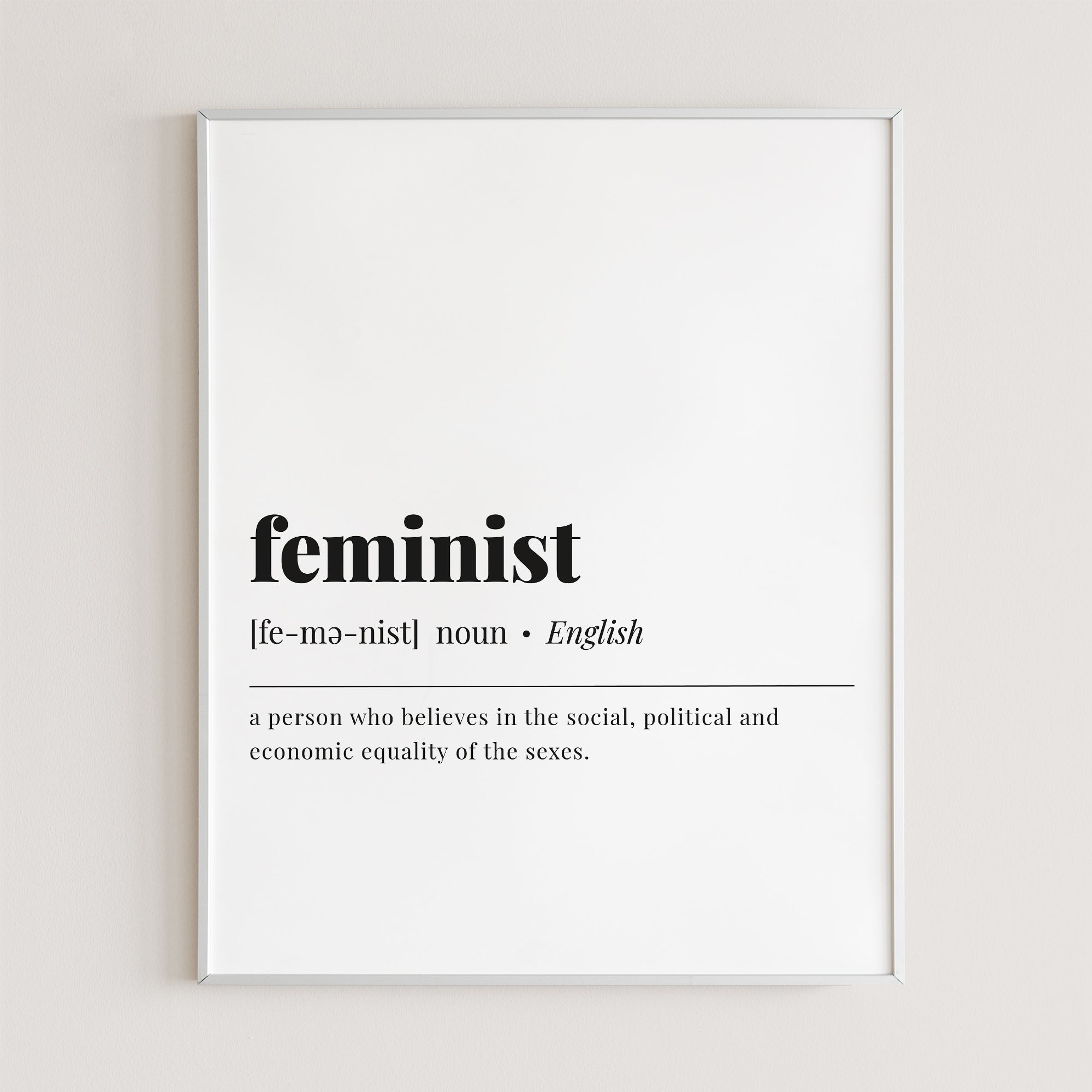 Feminist Definition Print Instant Download by Littlesizzle