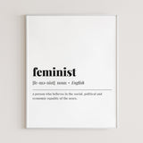 Feminist Definition Print Instant Download by Littlesizzle