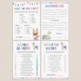 Fiesta Baby Shower Games Pack Printable