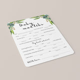Fill in the blanks baby shower game download by LittleSizzle