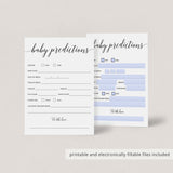 Gender Neutral Baby Predictions Game Printable & Virtual