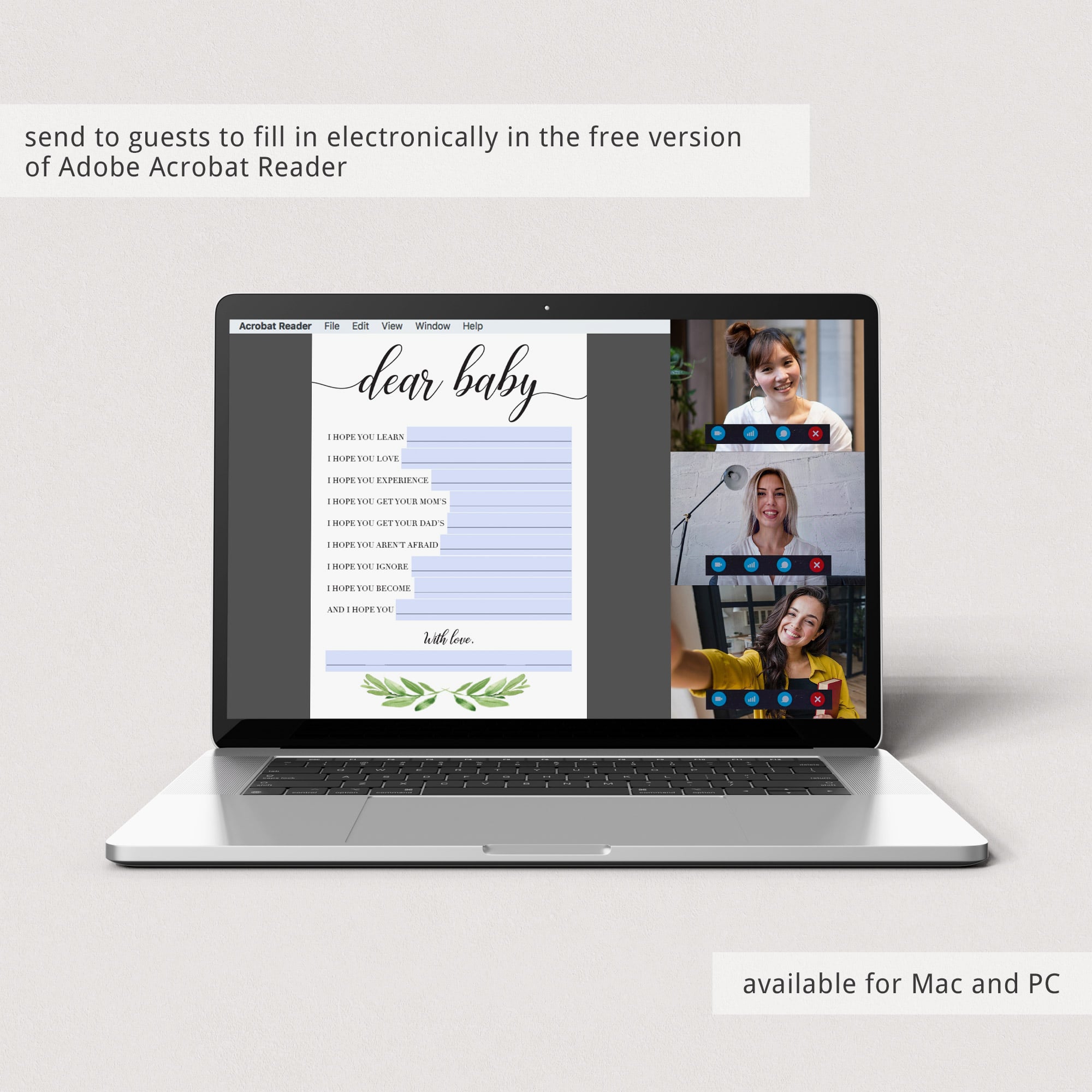 Zoom baby shower keepsakes for mom by LittleSizzle