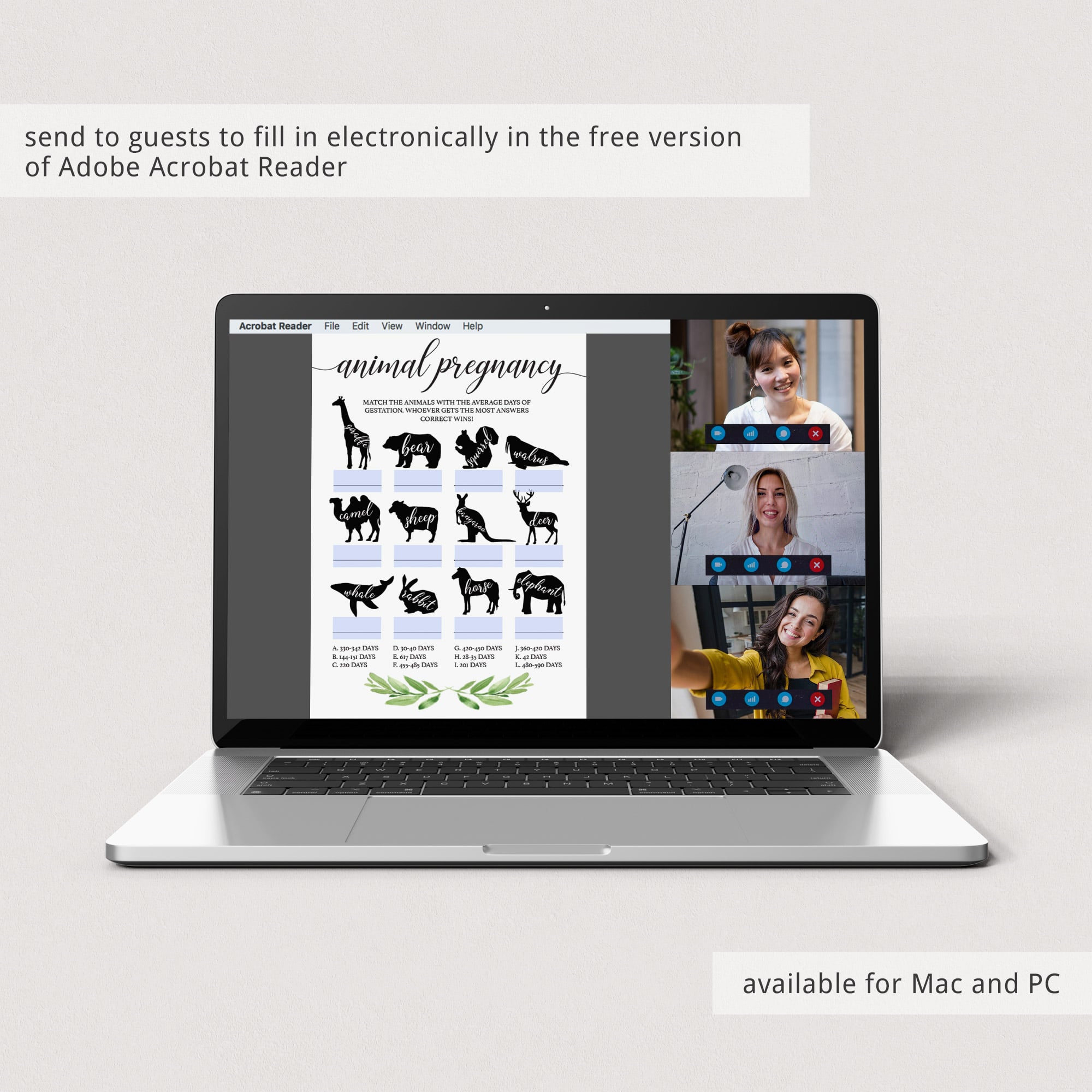 Virtual baby shower games by LittleSizzle