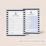 Nautical Wishes for the New Baby Printable & Virtual Files