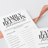 Family Gathering Activity Find Someone Who Game