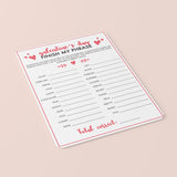 Galentine's Day Party Game Finish My Phrase