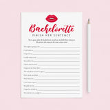 Fun Bach Party Icebreaker Game Finish Her Sentence by LittleSizzle