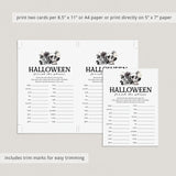Adult Halloween Party Game for Groups Printable