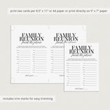 Family Reunion Party Game Finish The Phrase