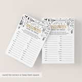 Witches Halloween Party Game for Groups Printable