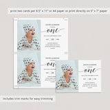First birthday invitation simple digital evite by LittleSizzle
