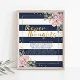 Navy and pink baby sprinkle activity instant download by LittleSizzle