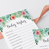Floral Baby Shower Keepsakes Printables