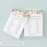 Blush Roses Bridal Shower Games Bundle Printable