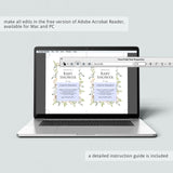 Custom baby shower invite with watercolor florals by LittleSizzle