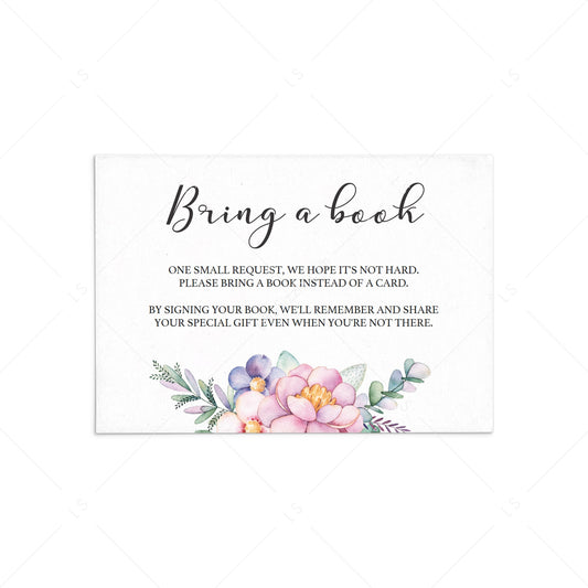 Baby shower bring a book instead of a card printable by LittleSizzle