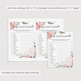 Word scramble game for neutral baby sprinkle by LittleSizzle